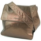  chanel  Chanel Calf Bronze Unisex Shoulder Bag  used 