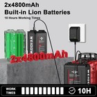 4d Laser Level 360   Self-leveling Cross Line W tripod   Two 4800 Mah Batteries