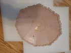 Vintage Art Deco Pink Glass Light Shade 3 Hole For Chain Ceiling Fixture 10 5 