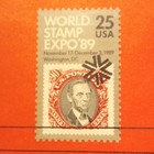 Usa World Stamp Expo    89 25 Cent Stamp First Day Of Issue Cover Used On Paper