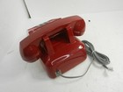 Red Desk Telephone Cortelco Usa 12 Push Button Retro 250047-vba-20m Missing Coil