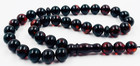 Amber Islamic Prayer 33 Beads Natural Baltic Amber Misbaha Tesbih Pressed