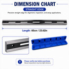 60cm Precision Machinist Straight Edge Ruler Flatness Gauge For Cylinder Head