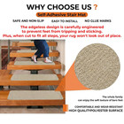 Stair Treads For Wooden Steps     15-pack 8 x30  Indoor Non Slip Carpet Stair Trea