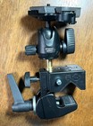Manfrotto 494rc2 Tripod Head With Manfrotto Super Clamp Made In Italy Euc