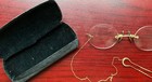 Antique Pince Nez Eyeglasses With Chain And Hair Pin Fits-you