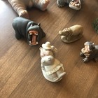 Hippo Figurine Collection Cute 11 Pc Lot Read Full Description And See Pics 