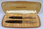 Vtg Sheaffer 1500 Fountain Pen 79 Lifetime 14k Gold Nib White Dot Pencil Box Set