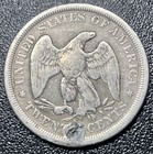 1875-s Seated Liberty Twenty Cent Piece 20c Details Plugged