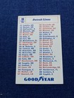 1968 Detroit Lions Football Roster Schedule Card Nfl Goodyear