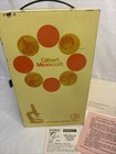 Vintage Gilbert Microcraft Microscope With Original Case   Accessories Light Wks