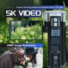 Nbd 5k Video Camera Camcorder 48mp 16x For Youtube Vlogging With Mic Fill Light