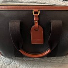 Mulberry Day Clipper Leather Holdall Duffle Bag Black Brown Weekender Travel