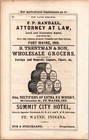 1866 B  Trentman   Son Wholesale Grocers Cigars  Fort Wayne In 3 25  Print Ad