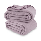 Super Soft Hazy Purple Fleece Bed Blanket  Full queen