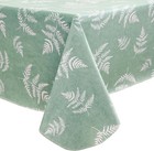 Heavy Duty Vinyl Tablecloth With Flannel Backing Waterproof Oil-proof Plastic   