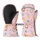  Toddlers Winter Mittens  Non-slip S Size  fits 4-5 Years  Light Pink