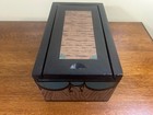 Vintage Wood Folk Art Painted Candle Box With Sliding Top Unsigned