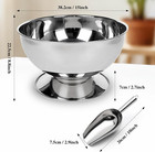 12l Large Ice Bucket For Parties silver Stainless Steel Beverage Tub With Scoop