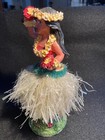 Vintage 6 5  Hula Dancing Girl Nodder Bobble W  Skirt   Lei- Hawaii- Kc Co  Ltd 