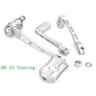 Chromed Brake Arm Kit Shift Lever W  Pegs Skull Head For Harley Touring 08-13
