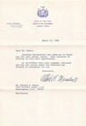 Nelson D  Rockefeller Autograph Signature On 1968 Cover W staff Transmittal Ltr