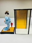 Japanese Doll Blue Kimono Geisha 10 Inch Base Japanese Culture
