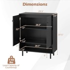 Sideboard Buffet Cabinet 2-door Kitchen Storage Cabinet With Adjustable Shelf