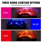 Electric Fireplace Logs Led Flame Effect Sound Remote Usb No Heat Decor