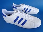 Deadstock 2017 Adidas Originals Superstar White Blue Bz0197 Without Box Men Us11