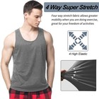 Men s Breathable Gym Tank Top Sleeveless Training Shirt Solid Basic Simple Style