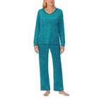 Nautica Ladies  2-piece Pajama Set  Blue  teal    geo Dot      M  L  New With Tag