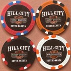 Harley Davidson Wide Print Poker Chip From Hill City Hd In South Dakota  pick 1 