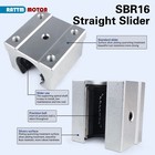 Us Ship   4pcs Sbr16uu Open Linear Ball Bearing Slide Block 16mm For Linear Rail