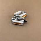 White chrome Vintage Bicycle Block Pedals Schwinn Stingray Cruiser Lowrider Bike