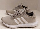 Adidas Sneakers Women s Size 7 Gray White Athletic Running Shoes 