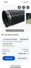 36 x120  Black Plastic Culvert