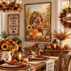 Turkey Pearl Diamond Painting Kits For Adults Fall Diamond Art