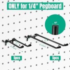 Pegboard Hooks  10 Pack 4  6  Dual Arm Peg Board Heavy Duty Hangers  black 