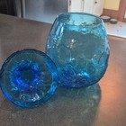 Vintage Mcm Bryce El Rancho Turnabout Cerulean Blue With Lid Lidded Apothecary 