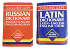 Collins Gem Russian-english   Latin-english Pocket Dictionaries   2 Book Lot Free
