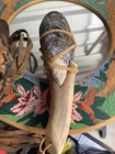 Vintage Genuine Northwest Coast Salish Shaman Rattle  Razorclam   Antler