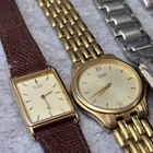 Untested Vintage Mens Watch Quartz Lot - Citizen Tank Fossil   Timex Digital