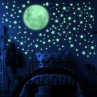 435pcs Luminous Glow In The Dark Stars And Moon Stickers For Ceiling Wall Decal