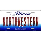 Northwestern License Plate Metal Sign Plaque Art Car Truck Wall Home Decor