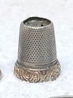 Antique Vintage Lot Of Thimbles Gilded Great For Collectors