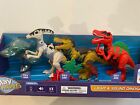 Play Right Light   Sound Dinosaur Figure 7 Count Set Lights Up With Sounds New