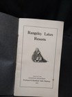 1903 Rangeley Lakes Resorts Maine Hotels Camps Railroad Steamers Booklet   Map