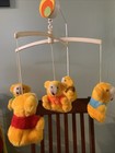 Vintage 1980s Nursery Originals Musical Teddy Bear Crib Mobile- Used