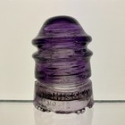 Purple Swirled Leaner Cd 113  130  Hemingray Glass Insulator